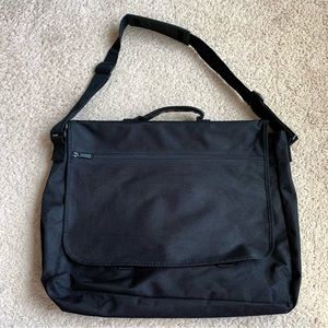 Gemline Black Shoulder Laptop Travel School Bag